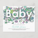 Search for purple and teal baby shower invitations Cute