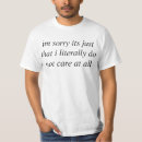 Search for i dont care tshirts Apathy