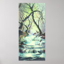 Search for watercolor waterfall art Rocks