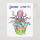 Search for octopus 4x5 invitations Girl