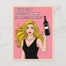 Search for women wine postcards For her