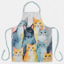 Search for cat paintings aprons Cats