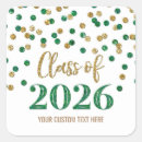 Search for polka dot graduation stickers Green