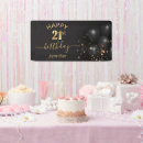 Search for black birthday banners posters 21st