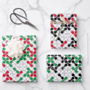 Search for red black green wrapping paper White