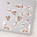 Search for flower garland stickers Blue flowers