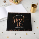 Search for birthday guest books Sweet 16