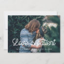 Search for change of plans wedding announcement cards Love is patient