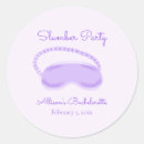 Search for slumber party stickers Purple