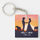 Search for western country wedding key rings Cowboy