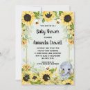 Search for sunflower baby girl shower invitations Summer
