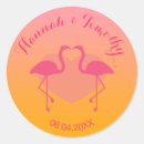 Search for flamingo wedding stickers Pink