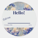 Search for hello name tags stickers Floral