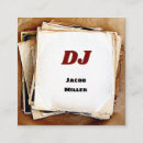 Search for vinyl record business cards Vintage