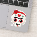 Search for day of the dead stickers cute