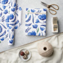 Search for navy floral wrapping paper Watercolor