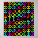 Search for rainbow peace sign posters Green