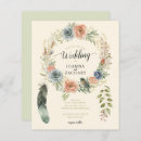 Search for boho feather wedding invitations Nature