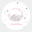 Search for pink princess baby shower stickers Butterfly
