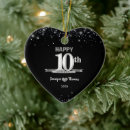 Search for 10th wedding anniversary christmas tree decorations Silver