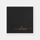 Search for black and gold sweet sixteen napkins Girly