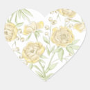 Search for yellow roses wedding stickers Watercolor