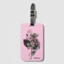 Search for pink flamingo luggage tags Illustration
