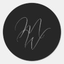 Search for solid white stickers Black and white