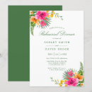 Search for luau rehearsal dinner invitations Hibiscus