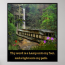 Search for thy word is a lamp posters Christian