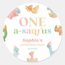 Search for dinosaur 1st birthday stickers Girl