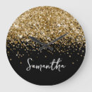 Search for black and gold clocks Girly