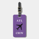 Search for flight attendant luggage tags Crew