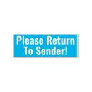 Search for return to sender Wrongly addressed