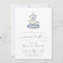 Search for baby tea invitations Blue chinoiserie