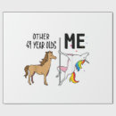 Search for unicorn birthday wrapping paper Kawaii