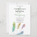 Search for watercolor peacock feather invitations Rustic