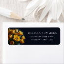 Search for navy and yellow return address labels Floral