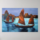 Search for junk posters Halong bay