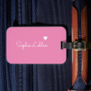 Search for script font luggage tags Elegant