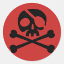 Search for pirate skull crossbones stickers Birthday