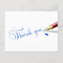 Search for pen and ink thank you cards Blue