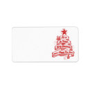 Search for blank christmas labels Red