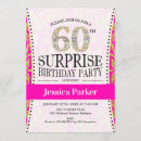 Search for pink and gold 60th birthday invitations Diamonds