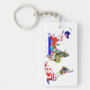 Search for flag of the world key rings Map