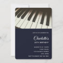 Search for piano birthday invitations Instrument