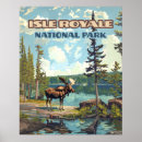 Search for vintage michigan travel posters Isle royale