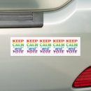 Search for keep calm bumper stickers Vote