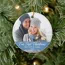 Search for light blue christmas tree decorations Our first christmas