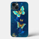 Search for golden butterfly iphone cases Blue
